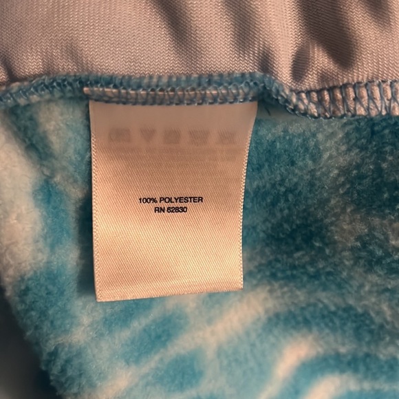 Lands End Tie Dye Quarter Snap Heritage Fleece Pullover - Picture 5 of 5